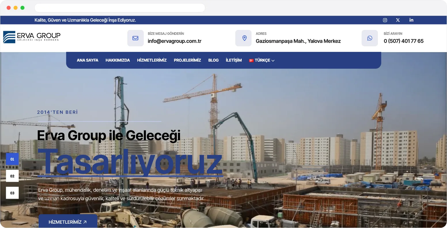 Erva Group web sitesi